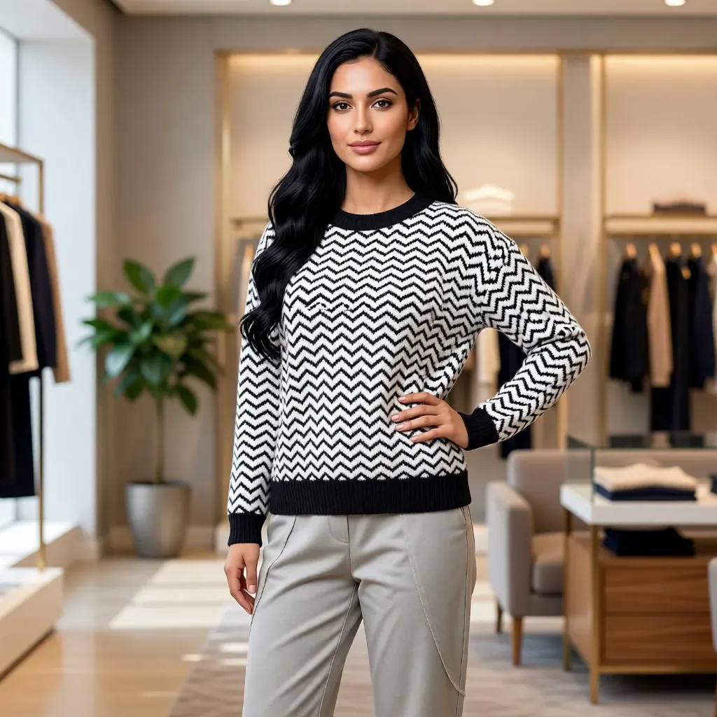 [FH/53056] بلوزه مموجه1107