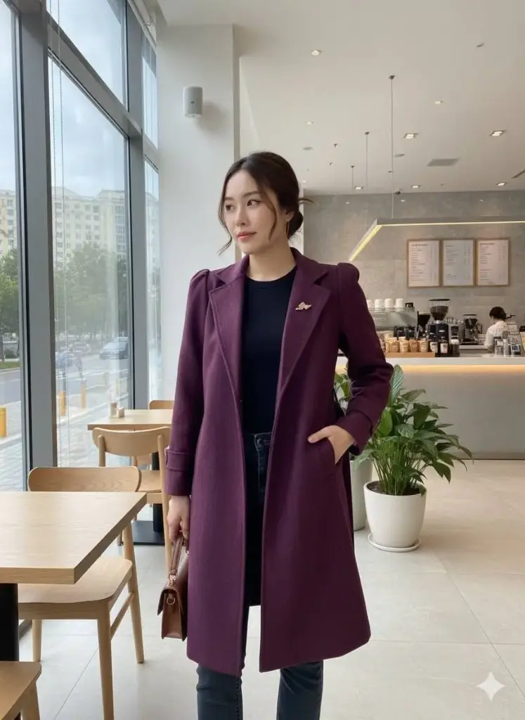 [F/9001] بالطو جوخ كم مقلوب 