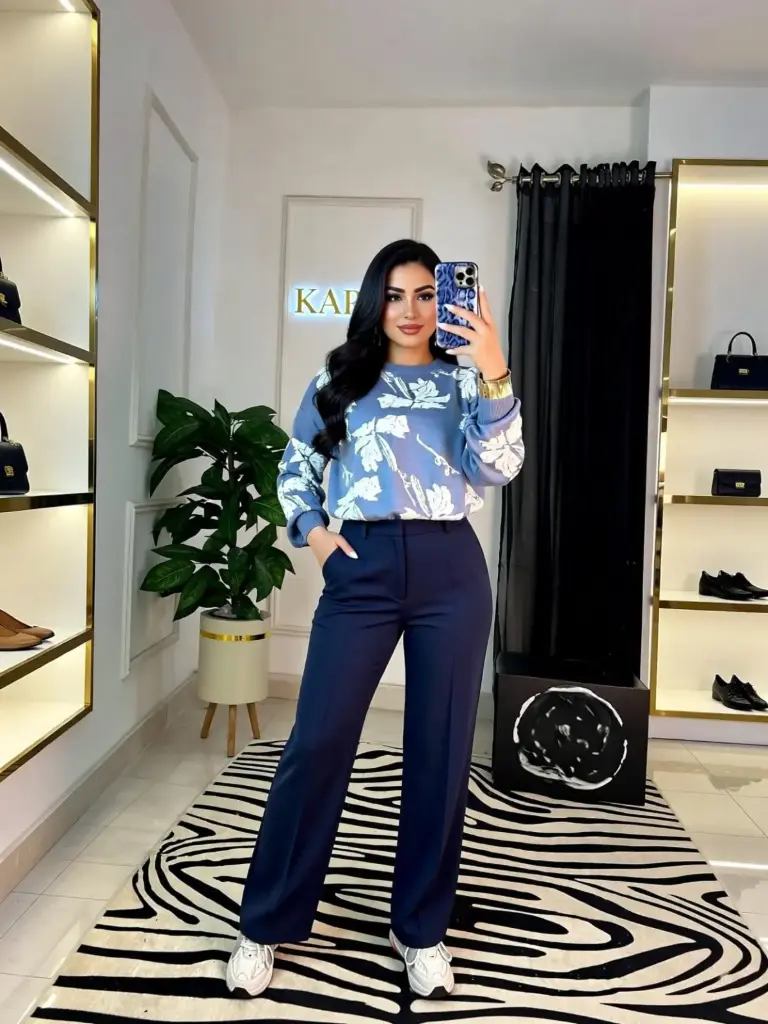 [RV/7339] بلوزة ريما مشجرة